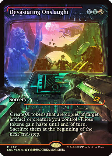 Devastating Onslaught (EOE) (361) / Showcase / Foil