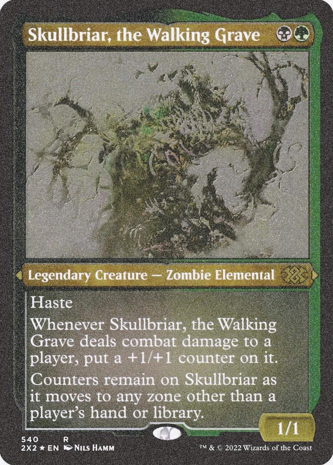 Skullbriar, the Walking Grave (2X2) (540) / Foil Etched