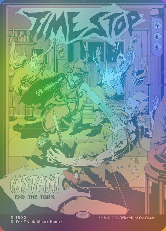 Time Stop (SLD) (1500★) / Borderless / Rainbow Foil