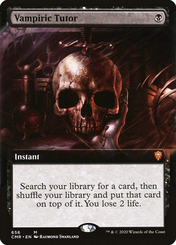 Vampiric Tutor (CMR) (656) / Extended Art