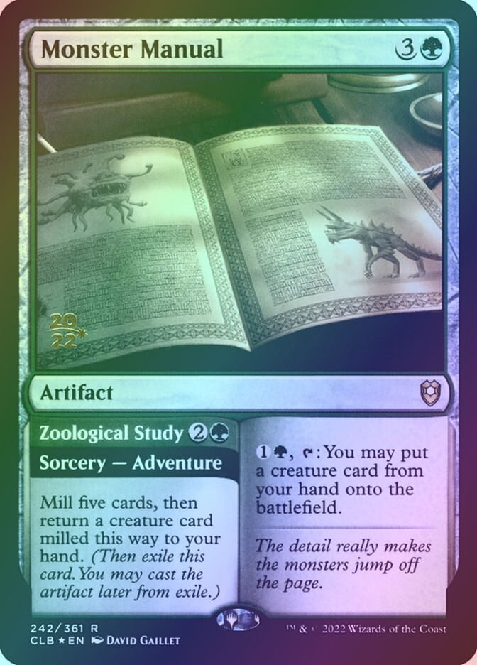 Monster Manual // Zoological Study (PCLB) (242s) / Foil