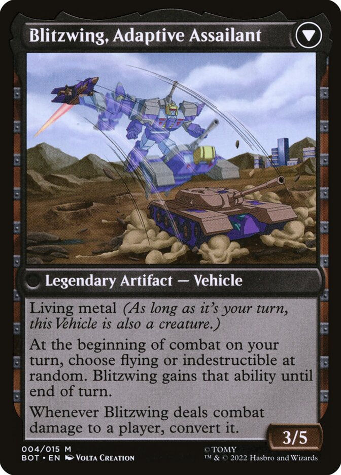 Blitzwing, Cruel Tormentor // Blitzwing, Adaptive Assailant (BOT) (4) — cara 2 de 2