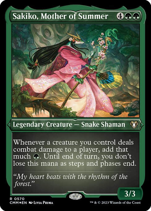Sakiko, Mother of Summer (cmm) / Foil Etched