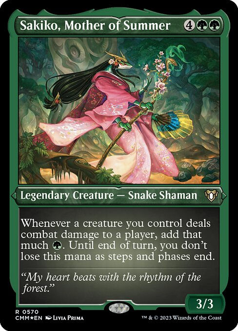 Sakiko, Mother of Summer (cmm) / Foil Etched