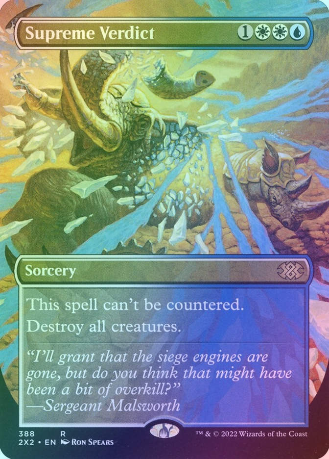 Supreme Verdict (2X2) (388) / Borderless / Foil