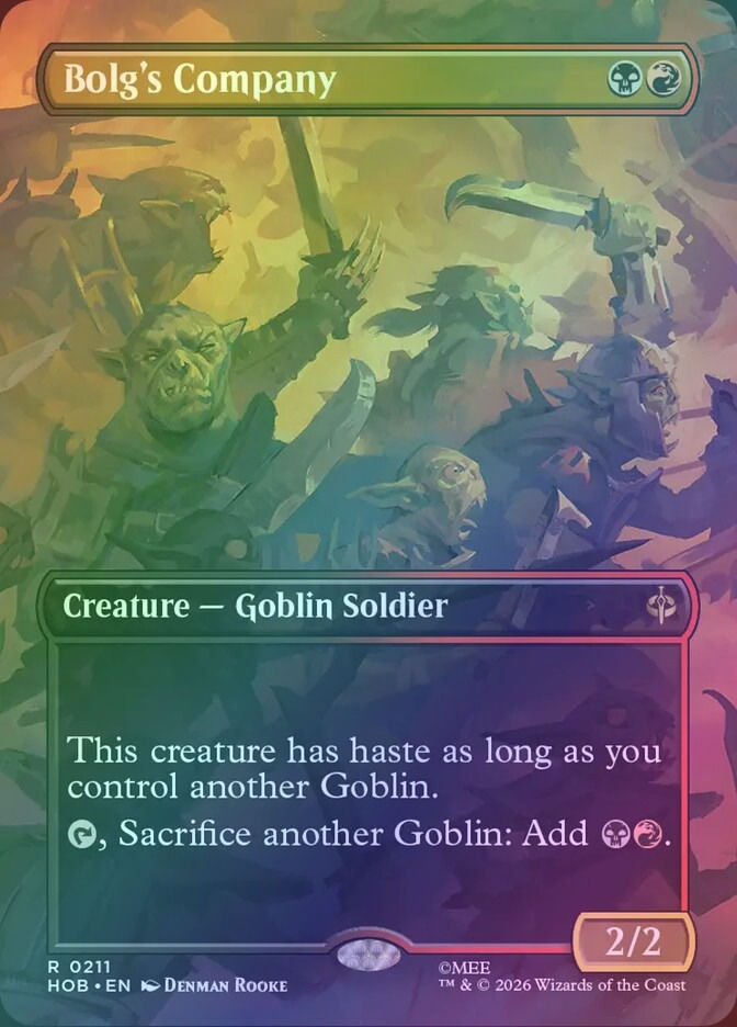 Bolg's Company (HOB) (211) / Borderless / Foil
