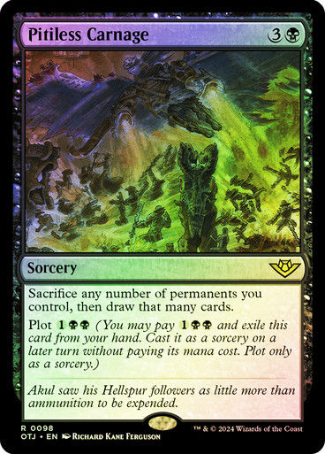 Pitiless Carnage (otj) (98) / Foil