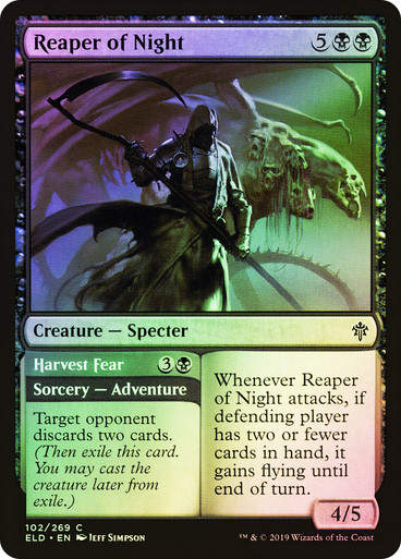 Reaper of Night // Harvest Fear (ELD) (102) / Foil