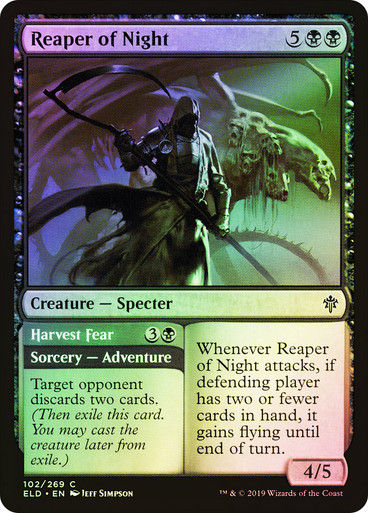Reaper of Night // Harvest Fear (ELD) (102) / Foil