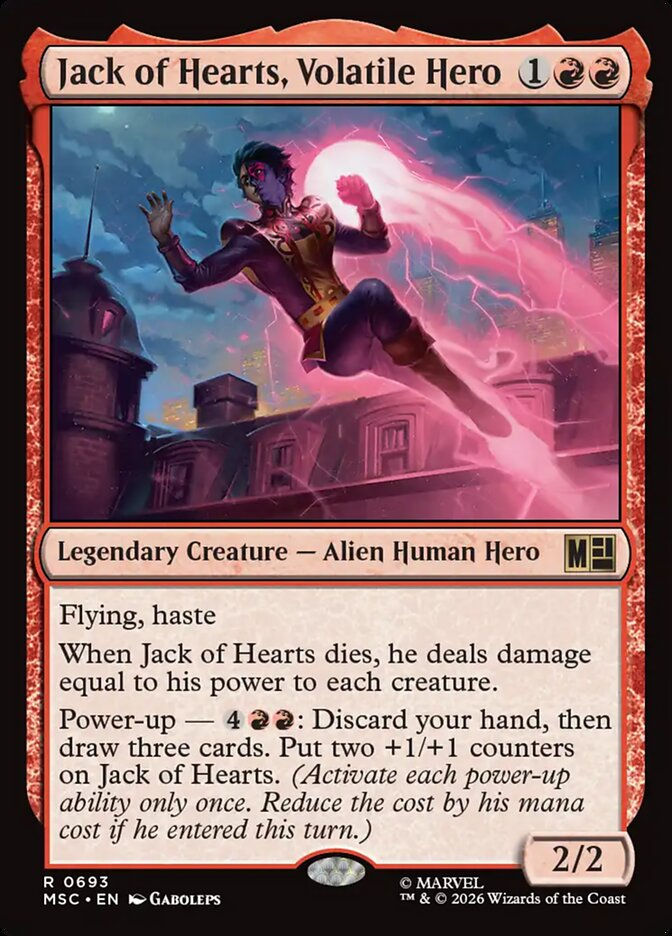 Jack of Hearts, Volatile Hero (MSC) (693)