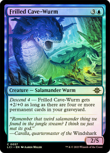Frilled Cave-Wurm (lci) / Foil