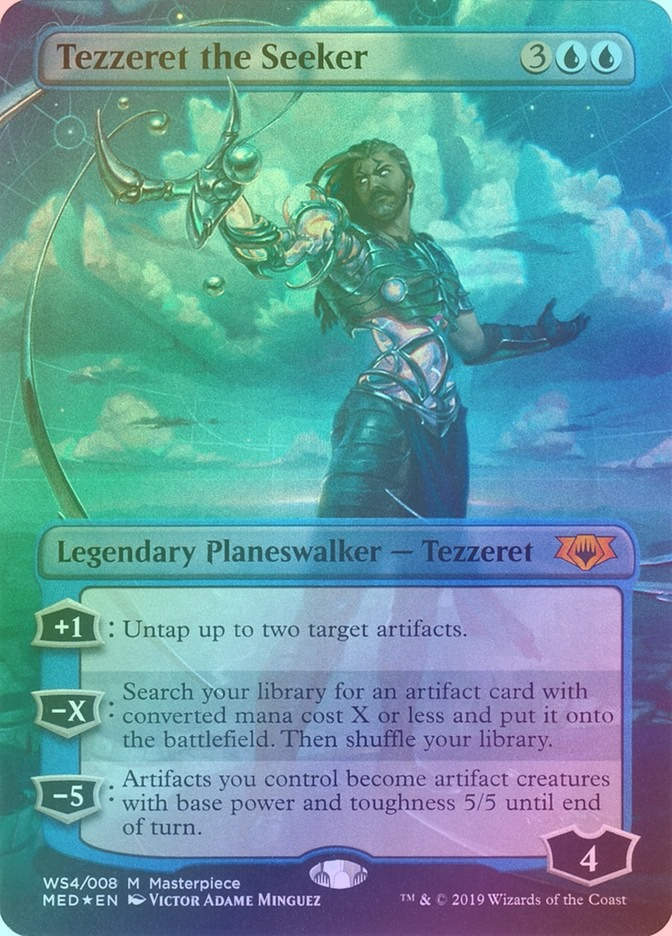 Tezzeret the Seeker (MED) (WS4) / Borderless / Foil