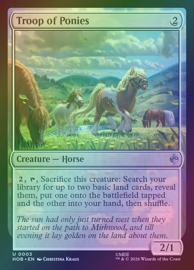 Troop of Ponies (HOB) (3) / Foil