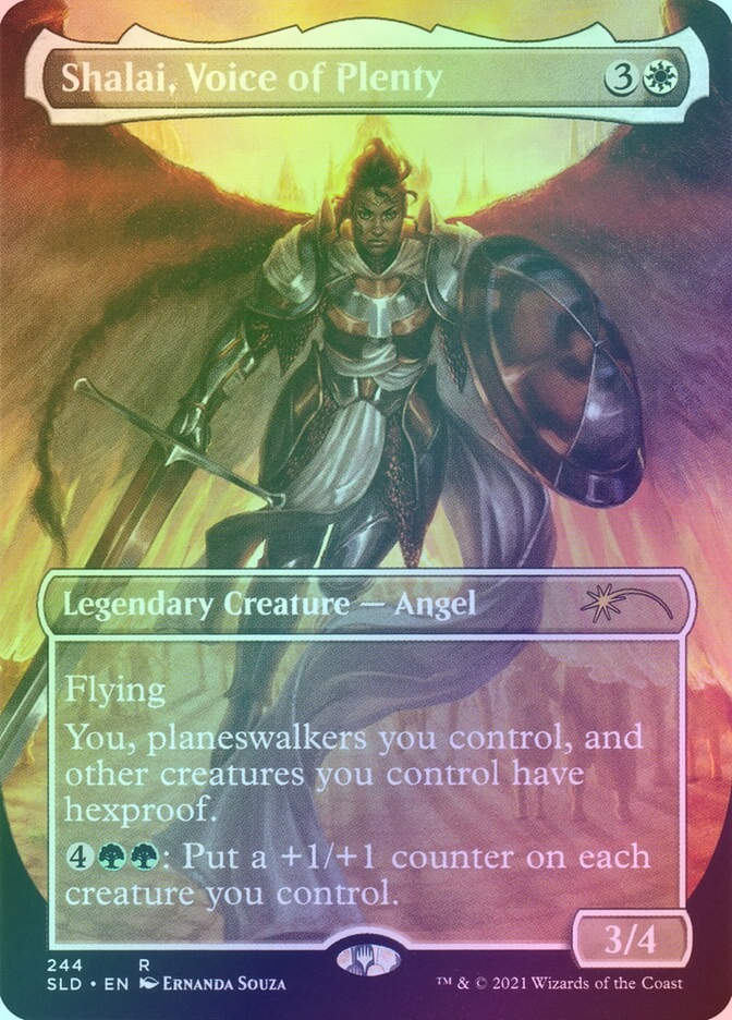 Shalai, Voice of Plenty (SLD) (244) / Borderless / Foil