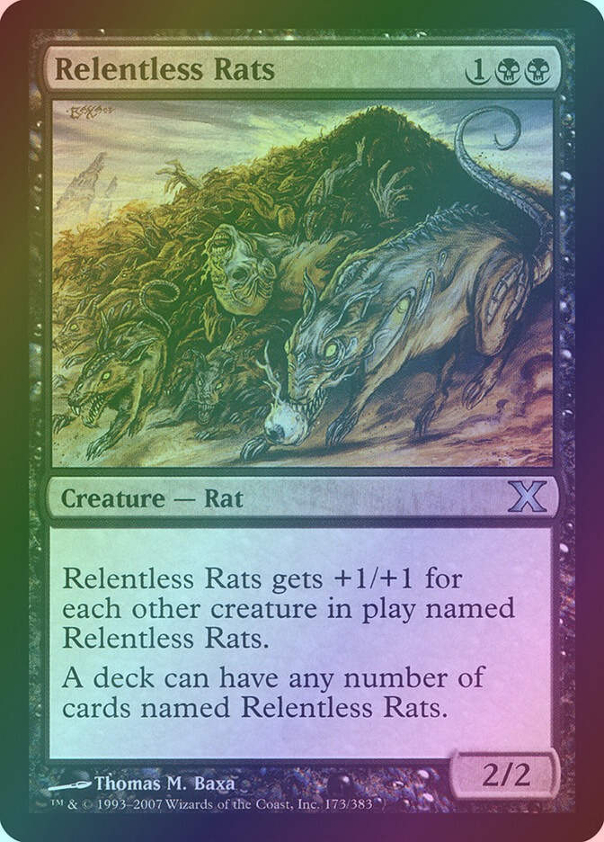 Relentless Rats (10E) (173) / Foil