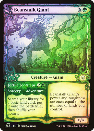 Beanstalk Giant // Fertile Footsteps (ELD) (295) / Showcase / Foil