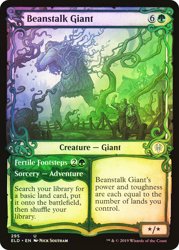 Beanstalk Giant // Fertile Footsteps (ELD) (295) / Showcase / Foil
