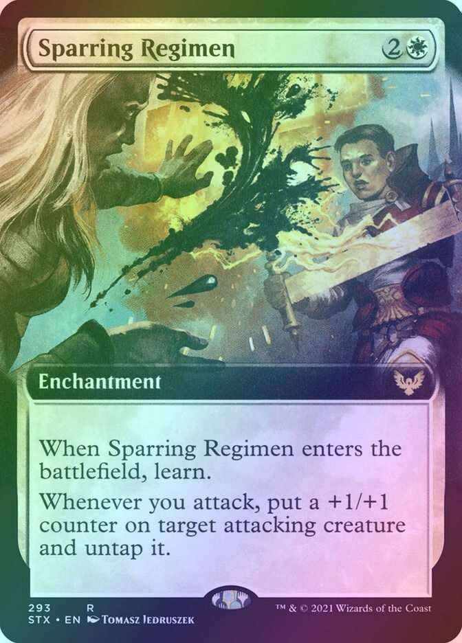 Sparring Regimen (STX) (293) / Extended Art / Foil