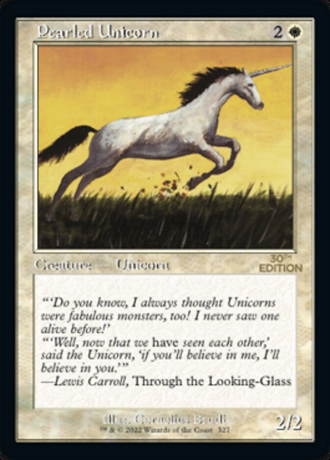 Pearled Unicorn (30a) / Retro Frame