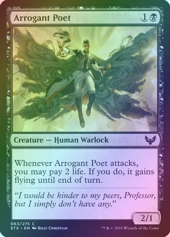 Arrogant Poet (STX) (63) / Foil