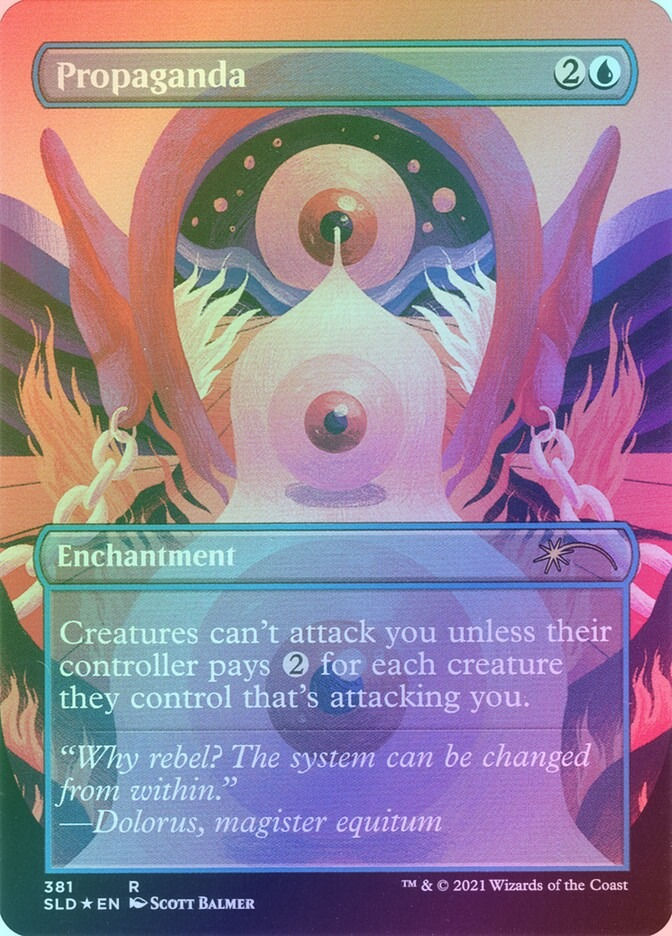 Propaganda // Propaganda (SLD) (381) / Borderless / Foil — cara 2 de 2