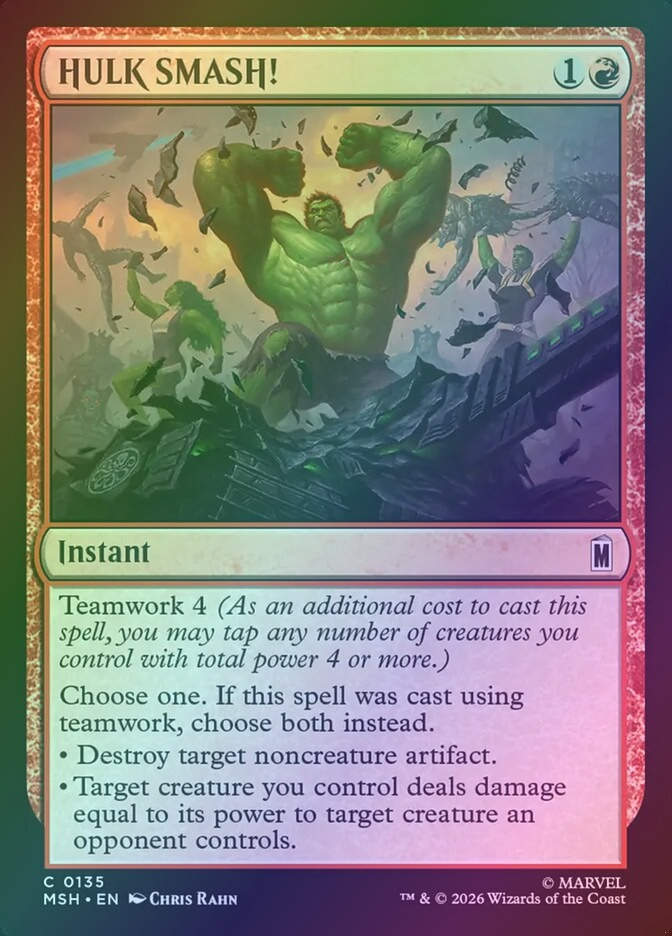 HULK SMASH! (MSH) (135) / Foil