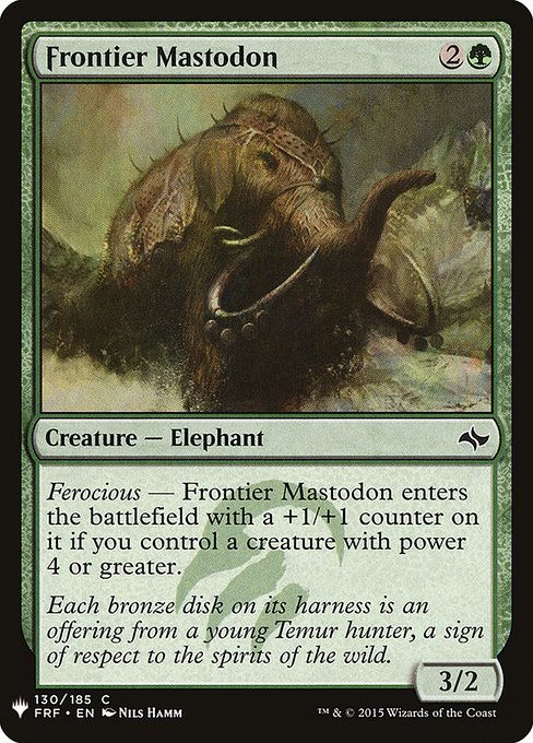 Frontier Mastodon (PLST) (FRF-130)