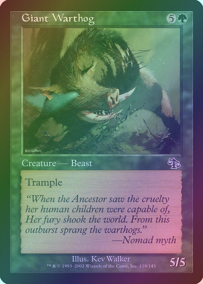 Giant Warthog (JUD) (118) / Foil