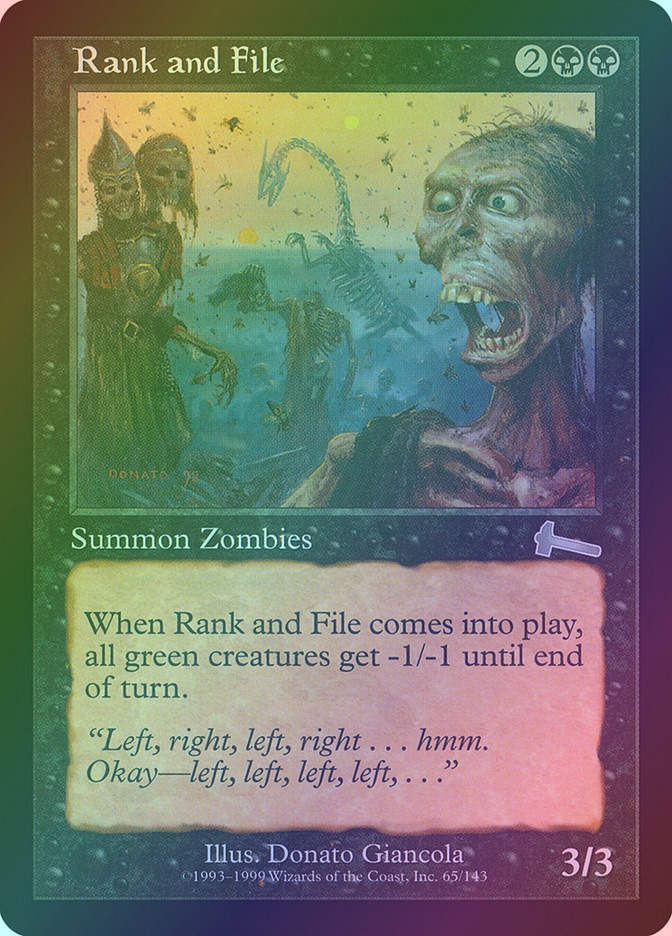 Rank and File (ULG) (65) / Foil