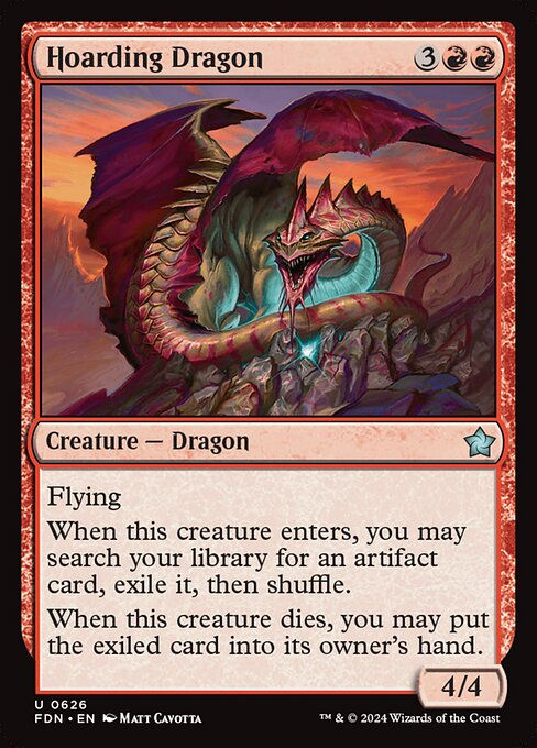 Hoarding Dragon (FDN) (626) (Starter)