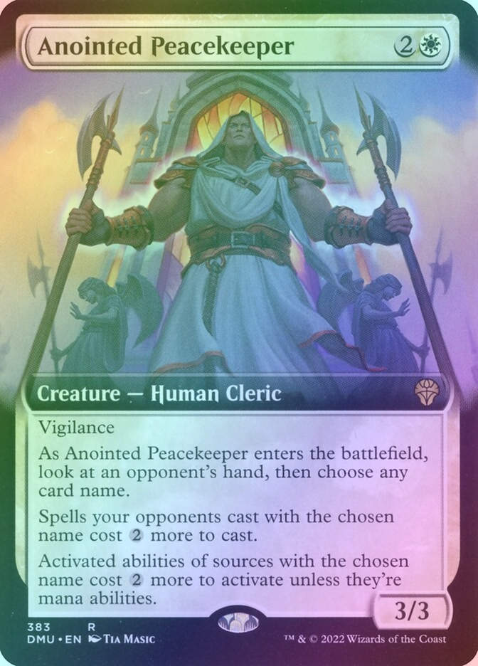 Anointed Peacekeeper (DMU) (383) / Extended Art / Foil