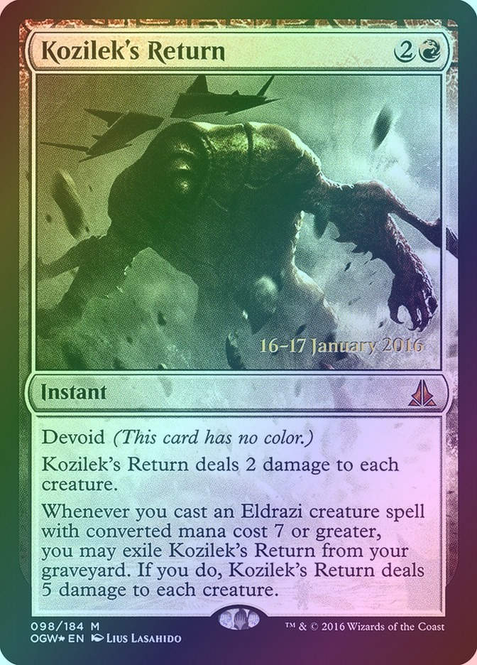 Kozilek's Return (POGW) (98s) / Foil