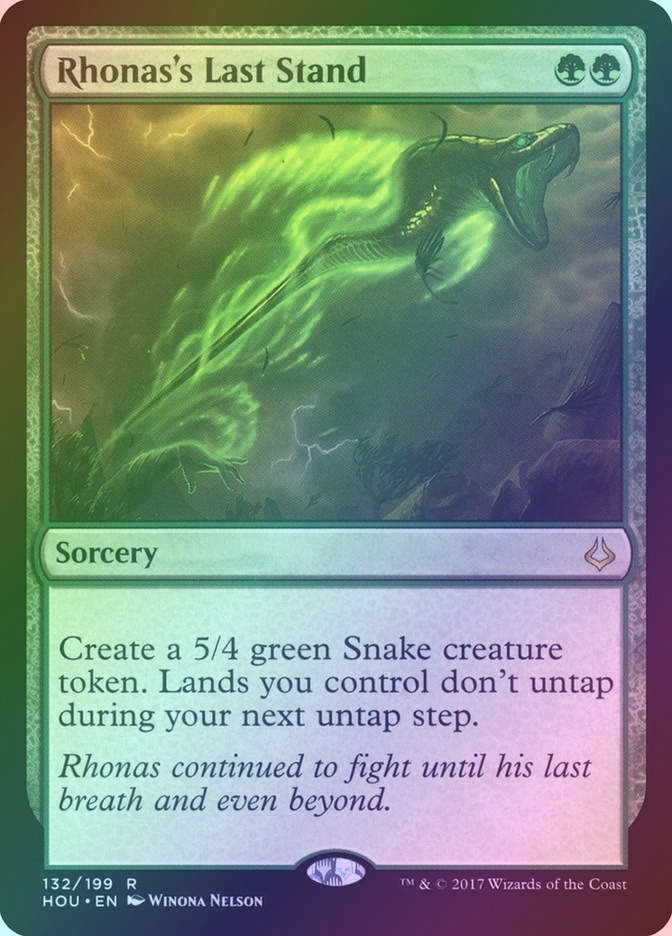 Rhonas's Last Stand (HOU) (132) / Foil
