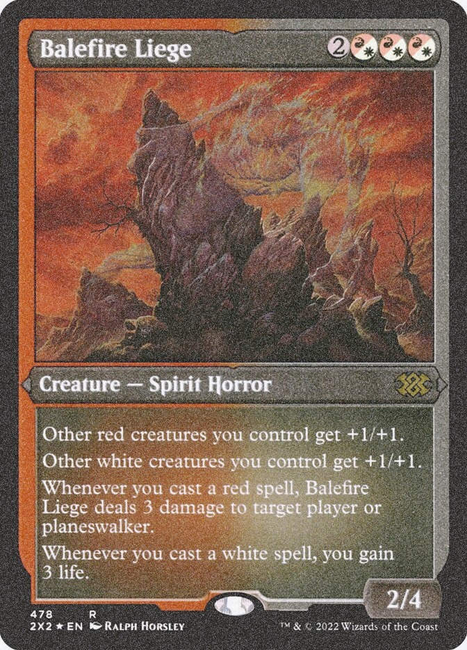 Balefire Liege (2X2) (478) / Foil Etched