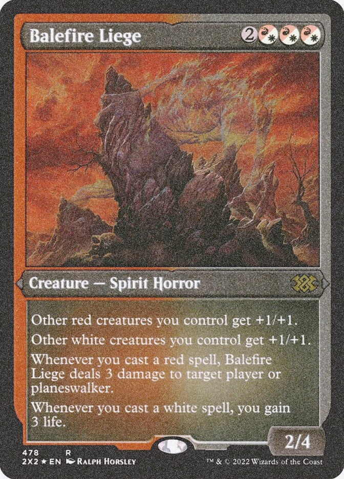 Balefire Liege (2X2) (478) / Foil Etched