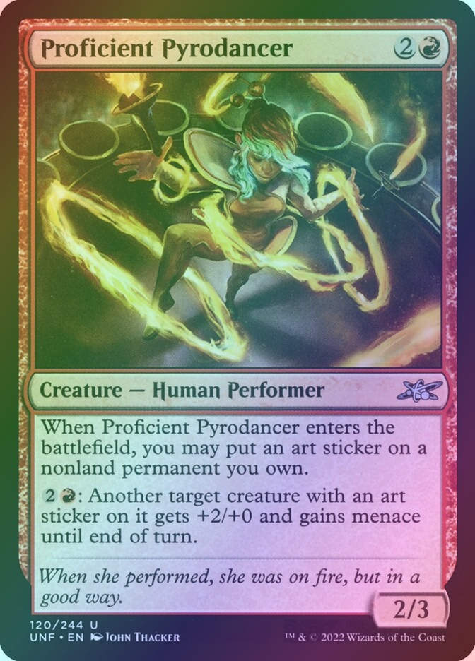 Proficient Pyrodancer (UNF) (120) / Foil