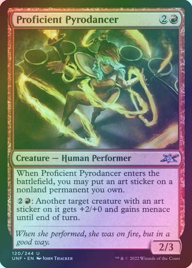 Proficient Pyrodancer (UNF) (120) / Foil