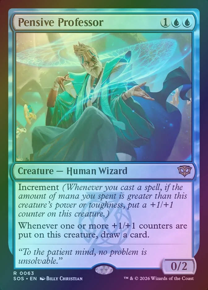 Pensive Professor (SOS) (63) / Foil
