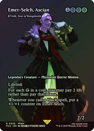 K'rrik, Son of Yawgmoth (FCA) (36) / Borderless / Foil