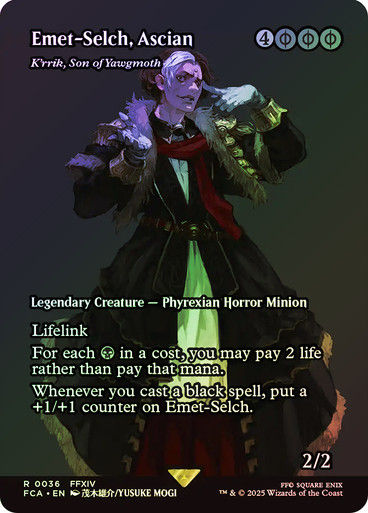 K'rrik, Son of Yawgmoth (FCA) (36) / Borderless / Foil