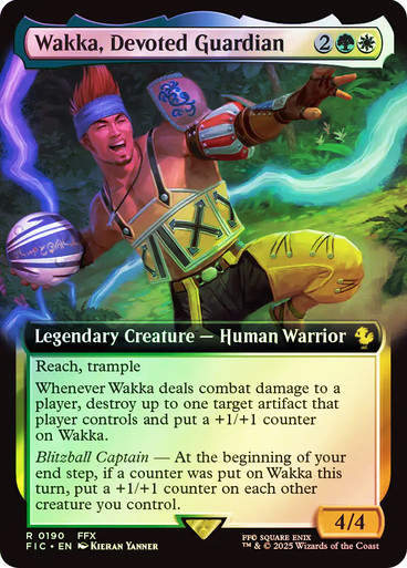 Wakka, Devoted Guardian (FIC) (190) / Extended Art / Foil