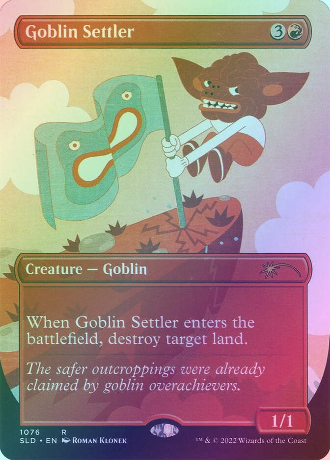 Goblin Settler (SLD) (1076) / Borderless / Foil