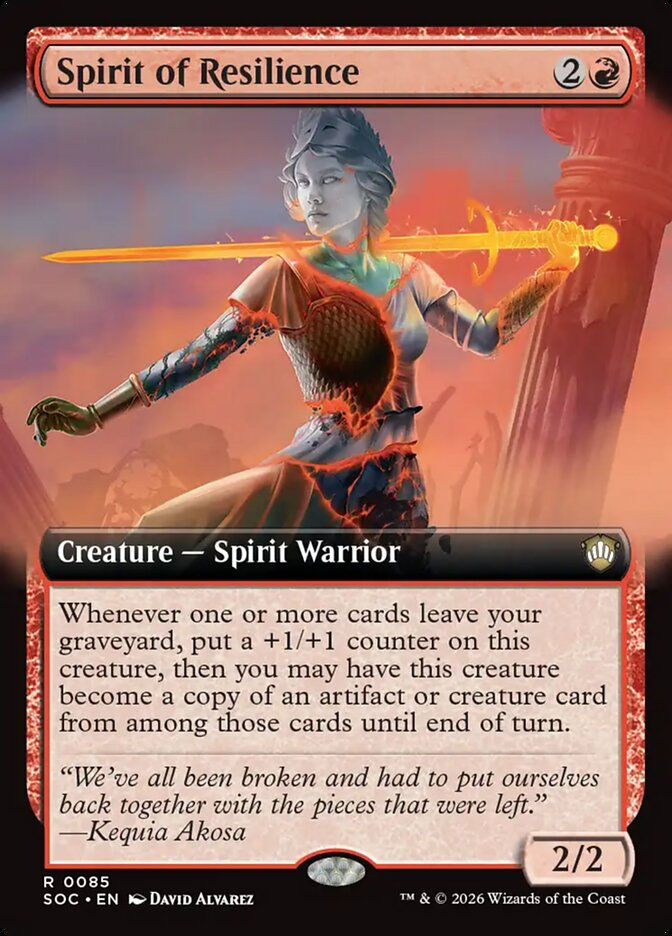 Spirit of Resilience (SOC) (85) / Extended Art