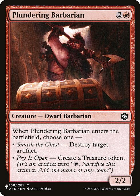 Plundering Barbarian (PLST) (AFR-158)