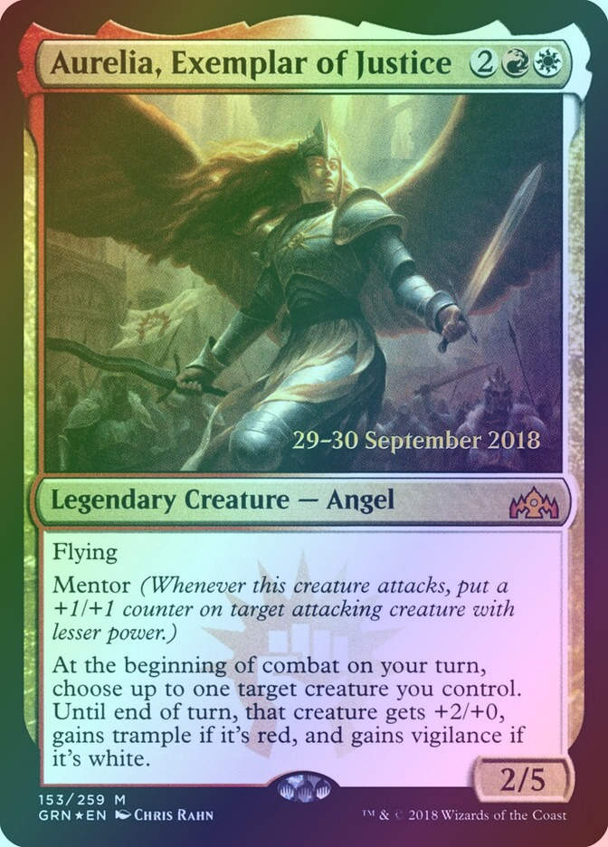 Aurelia, Exemplar of Justice (PGRN) (153s) / Foil