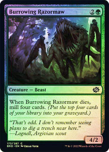 Burrowing Razormaw (BRO) / Foil