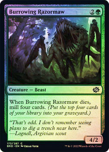 Burrowing Razormaw (BRO) / Foil