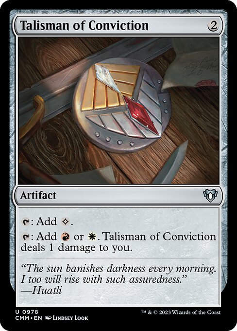 Talisman of Conviction (cmm) (Commander Deck)