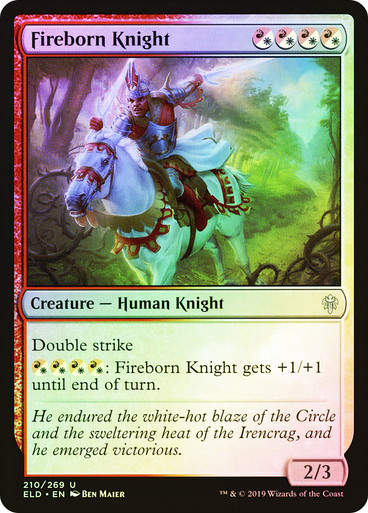 Fireborn Knight (ELD) (210) / Foil