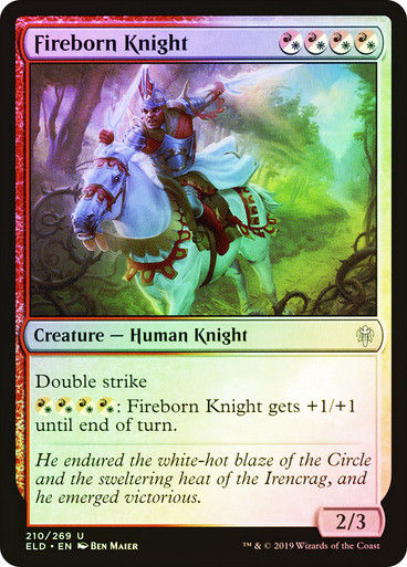 Fireborn Knight (ELD) (210) / Foil
